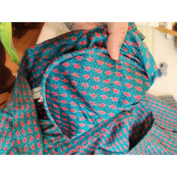 Vintage Oscar de la Renta Collectibles Bow Blouse 12 Floral Secretary Top - Picture 6 of 7